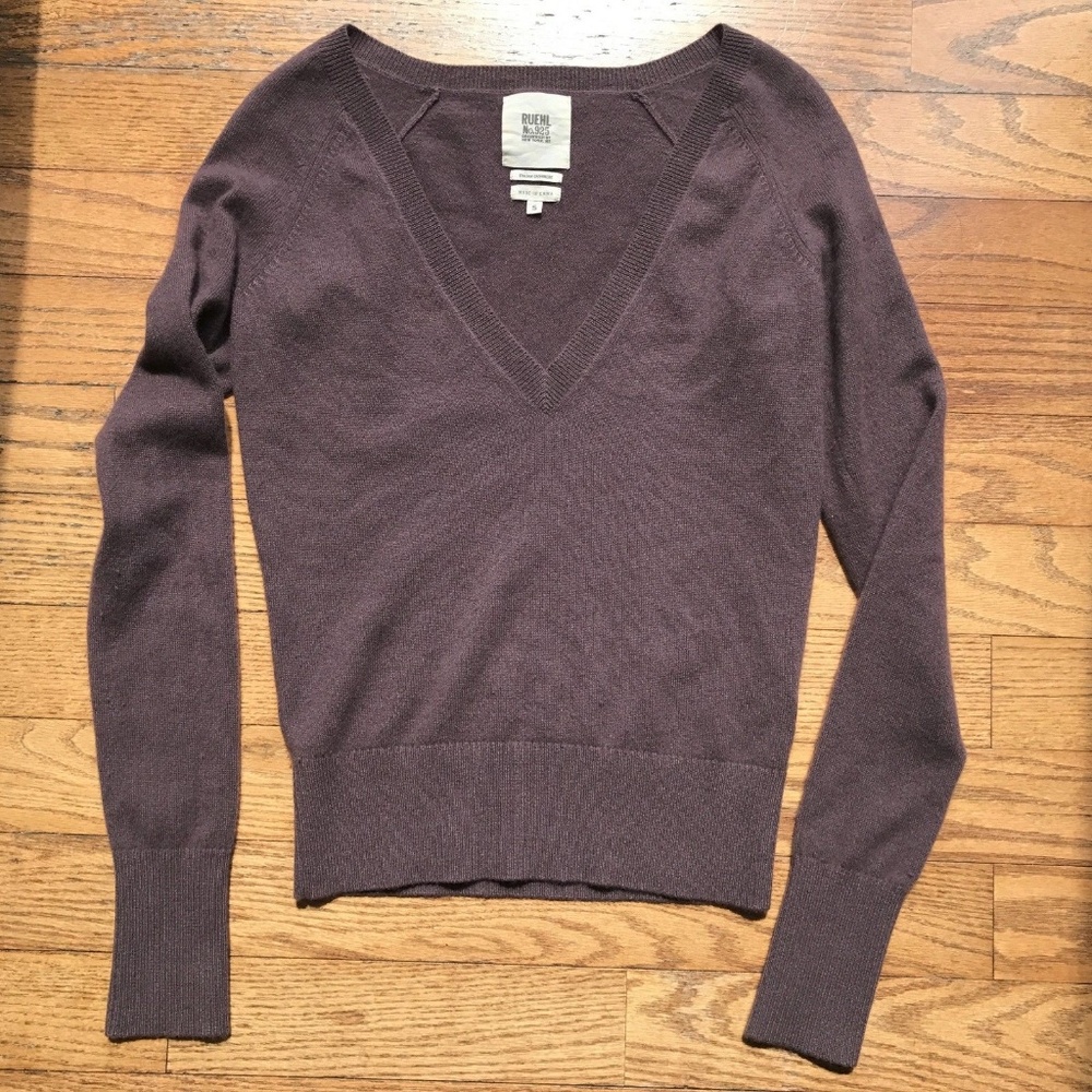RUEHL No. 925 Italian Cashmere Brown Small Sweater
